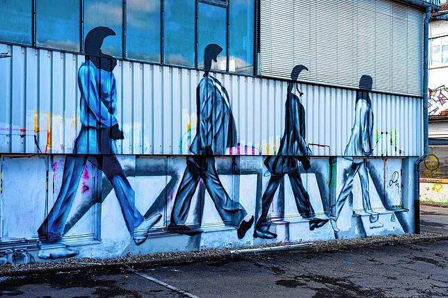Graffiti-Kunst auf dem ehemaligen Saba Areal.