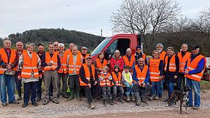 Die Naturschutzgruppe Küssaberg ist wieder tatkräftig im Einsatz. Foto: Miriam Stoll