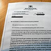Mit diesem Schreiben reagierte Kultusministerin Susanne Eisenmann auf den Brief der R10d der Geschwister-Scholl-Schule.