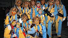 Mit dem zweiten Öschhanseletreffen in Göschweiler wird im Löffinger Ösch die Fasnet eingeläutet. Zu sehen sind die Stiefelhansel aus ...