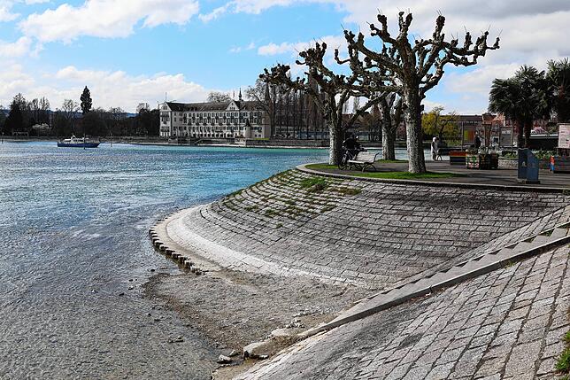 Bild 4: Bodensee im Wandel - Nach dem Hochwasser 2024 folgt jetzt das Rekord-Niedrigwasser 2025
