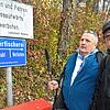 Die Jestetter Fischer Richard Massler (links) und Dieter Stammherr waren verwundert, dass die Finanzdirektion Zürich beim Kraftwerk ...