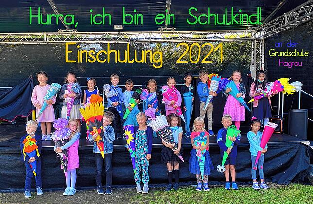 20 Kinder aus Hagnau und Stetten wurden in der Grundschule Hagnau eingeschult. Die Klassenlehrerinnen sind Silke Dimmeler und Annina ...