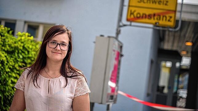 Nadja Groß kann rüber &ndash; aber ihr Freund kam bislang nicht zu ihr.