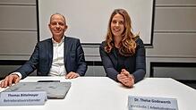 Waren nach der Betriebsversammlung unterschiedlicher Auffassung: Betriebsratschef Thomas Bittelmeyer und RRPS-Personalvorständin Thelse ...