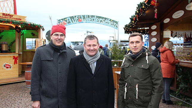 Bis zum nächsten Mal: Thomas Goldschmidt (von links), Hans-Jörg Schraitle und Florian Anger freuen sich bereits auf die Bodensee ...