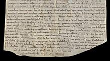 Die im Stiftsarchiv St. Gallen archivierte Kopie der Urkunde, in der der Blumberger Stadtteil Achdorf erwähnt wird. Quelle: Stiftsarchiv ...