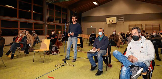 Ein Bild von der Informationsveranstaltung im Dezember zum Thema „Mobilfunk“ in Großschönach.