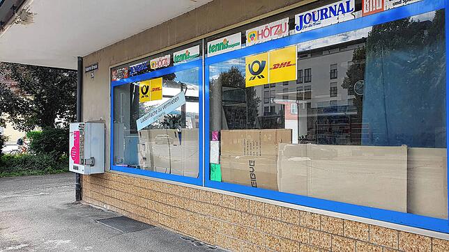 Die Postfiliale in der Singener Südstadt schließt Ende August. Schreibwaren Brütsch ist Vergangenheit.
