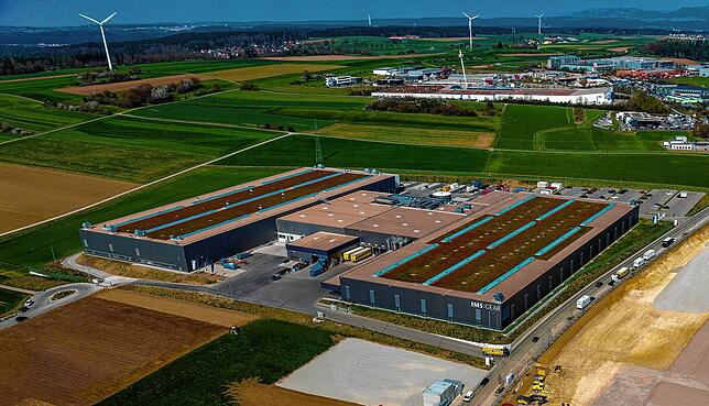 Blick auf die Neubauten von IMS Gear in Villingen im Industriegebiet Salzgrube.