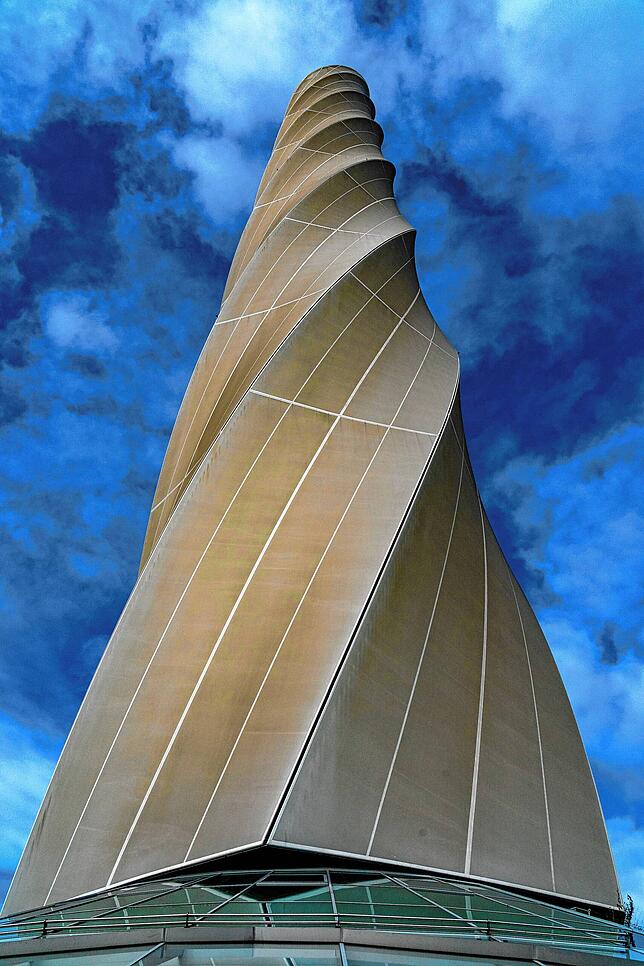 232 Meter hoch geht&lsquo;s auf 1390 Treppenstufen beim Towerrun im Inneren des Rottweiler Testturms.