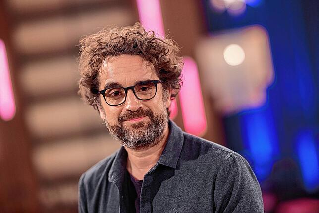 Der Schauspieler Oliver Wnuk im Dezember in den Studios des WDR nach der Talkshow „Kölner Treff“.