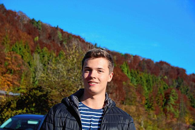 Fahranfänger Tim Mayer (19 Jahre) aus Mauchen nutzte gerne das praktische Fahrtraining für Gefahrensituationen.
