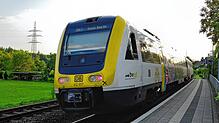 Ein Interregio-Express am Bahnhaltepunkt in Schwörstadt (Archivbild). Ein Zug dieser Baureihe ist bei Stralsund gesichtet worden.