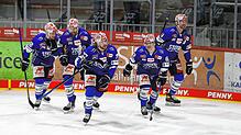 Heiß auf die Playoffs: Die Spieler der Wild Wings.