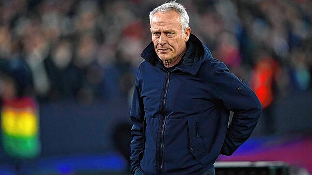 Trotz Niederlage nicht schlecht drauf: SC-Trainer Christian Streich.