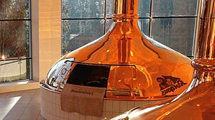 Hauben im Sudhaus in der Brauerei Rothaus – inzwischen aus Edelstahl (Archivbild).