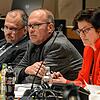 Als der Haussegen zwischen OB Martin Staab und Bürgermeisterin Monika Laule schief hing, fungierte Thomas Nöken (Mitte) bei der ...
