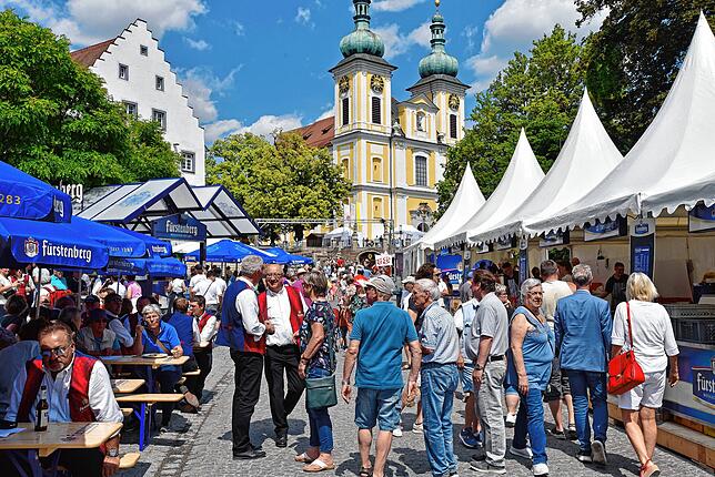 Bild 1: Heißer Auftakt am Samstag beim Donaueschinger Donauquellfest