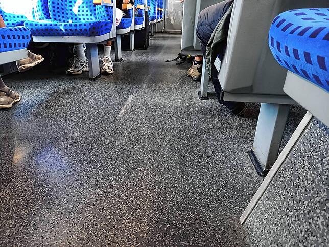 Eine Fahrt mir der Hochrheinbahn kurz vor Ende des 9-Euro-Tickets. Weil Ferienzeit ist, sind besonders viele Ausflügler und Urlauber ...