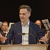 Endlich unter normalen Leuten: Marcel Klinge beim Neujahrsempfang der Stadt Bräunlingen in der Stadthalle.