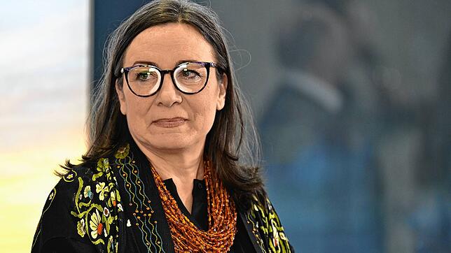 Lilli Paasikivi bei ihrer Vorstellung im Bregenzer Festspielhaus am Mittwochnachmittag.