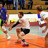 Die Annahme halten (Libero Lars Hammer, von links, Jan Jalowietzki und Jonas Hoffmann) muss Mimmenhausen.