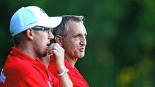 Marius Nitsch (links) und Michael Hoffmeister, das Trainerduo des SC Gottmadingen-Bietingen, durfte auch im letzten Spiel der Saison ...