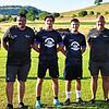 Zuversicht bei der SG Riedöschingen/Hondingen: (von links) Björn Werhan (Co-Trainer), Carmine Italiano (Trainer), die neuen Spieler ...