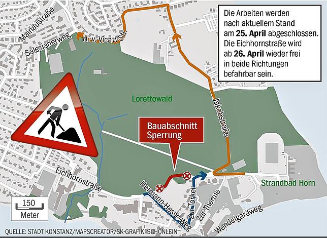 Bild 3: Buddelei in der Eichhornstraße - Autofahrer ignorieren Einbahn-Regelung