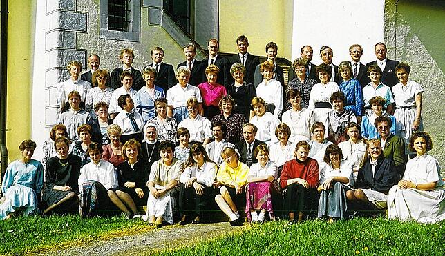 Zum 215. Geburtstag des Kirchenchores entstand das Bild im Jahr 1989.