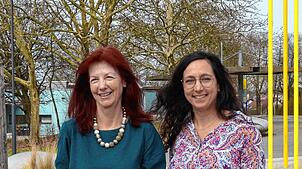 Die Schulleiterinnen Diana Amann vom Gymnasium und Ellen Bendel von der Realschule des Bildungszentrums. Foto: Jörg Büsche