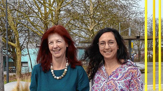 Die Schulleiterinnen Diana Amann vom Gymnasium und Ellen Bendel von der Realschule des Bildungszentrums. Foto: Jörg Büsche