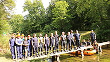 Bild : Bilder von der Freiwilligen-Arbeit der Feuerwehr beim Marathon der Gespannfahrer