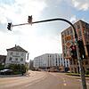 Friedrich-/Werastraße: Bislang haben die umliegenden Gebäude etwa dasselbe Höhennivau. Die Neubauten entlang der Friedrichstraße haben ...