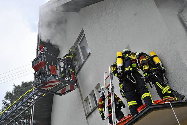 Bild 5: Gelungene und herausfordernde Probe der Feuerwehr Herrischried