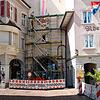 Die Arbeiten beginnen: Am Unteren Tor wird im August das Gerüst für die anstehende Sanierung des Wahrzeichens errichtet. Am Oberen Tor ...