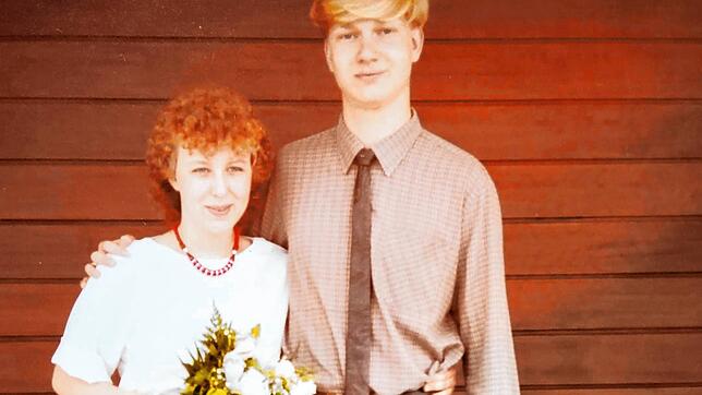 Im Mai 1984 haben Annette und Marc Pinkus standesamtlich geheiratet. Schmale Krawatten waren damals trendy.