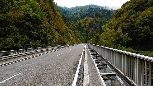 Dieses Geländer auf der Stauseebrücke wird ausgetauscht.