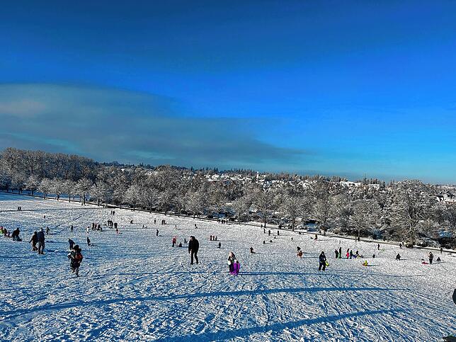 Anfang des Monats – das Bild ist vom 3. Dezember – hielt der Winter ein erstes Gastspiel in der Region. Hier der ...