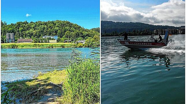 Zwei leblose Personen barg die Feuerwehr Waldshut-Tiengen am Sonntag im Rhein bei Waldshut. Eine 59-Jährige war an einer beliebten ...