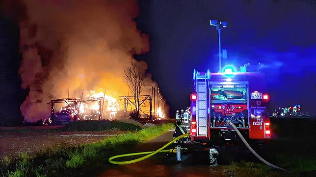In Bräunlingen geriet im September eine Heuscheune in Brand.