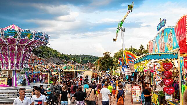 Auf diesem Bild von 2018 sieht man die Chilbi in Waldshut, wie und wo sie Jahrzehnte stattfand: mit Rummel auf dem Chilbiplatz.