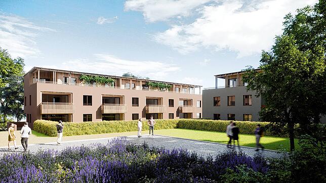 Das neue Wohnprojekt: barrierefrei, nachhaltig, zentral, viel Licht und ein grüner Innenhof über der Tiefgarage.