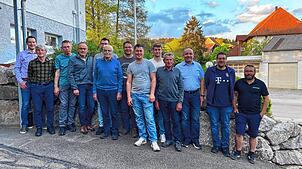 Die Mitglieder vom Kapellenbauverein Hürrlingen (es fehlen Alwin Albrecht und Bertold Bucher), ganz rechts der Hürrlinger Ortsvorsteher ...