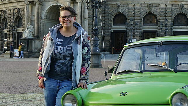 Von der Wutach zur Semperoper: Dana Coordes wuchs in Lauchringen auf, lebt heute in Dresden und besitzt sogar einen Trabi.