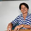 Virologin Simone Brunner in ihrem Büro.
