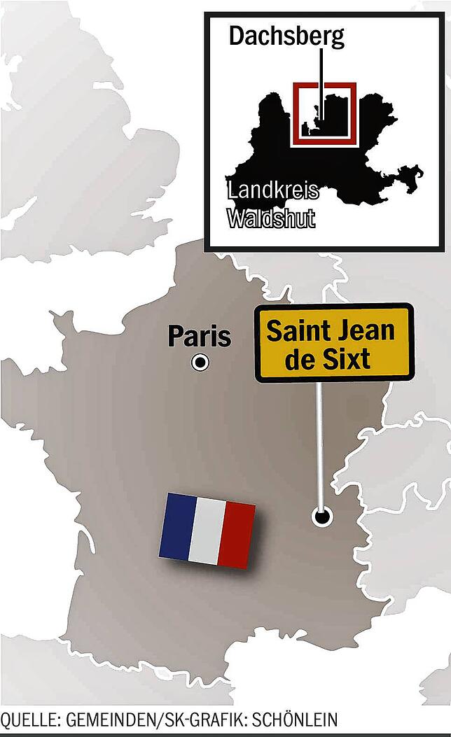 Bild 1: In Saint-Jean-de-Sixt kann man jährlich humoristische Bilder bestaunen