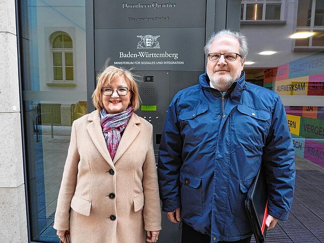 Kehrten im vergangenen Januar mit einem guten Gefühl zurück aus Stuttgart: Sabine Hartmann-Müller MdL und Campusmanager Peter Mast nach ...