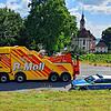 Auf der B31 auf Höhe Birnau ist es heute zu einem Unfall an dieser Kreuzung vor der Klosterkirche gekommen. Das Bild zeigt den ...